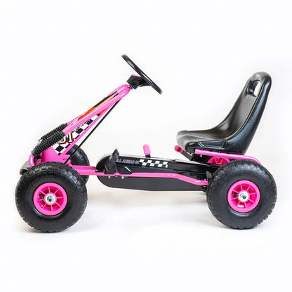 Detská šliapacia Motokára Go-kart Baby Mix Razor Ružová - Pedálové Autá - Baby Mix