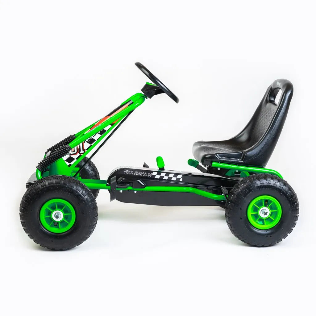 Detská šliapacia Motokára Go-kart Baby Mix Razor Zelená - Pedálové Autá - Baby Mix