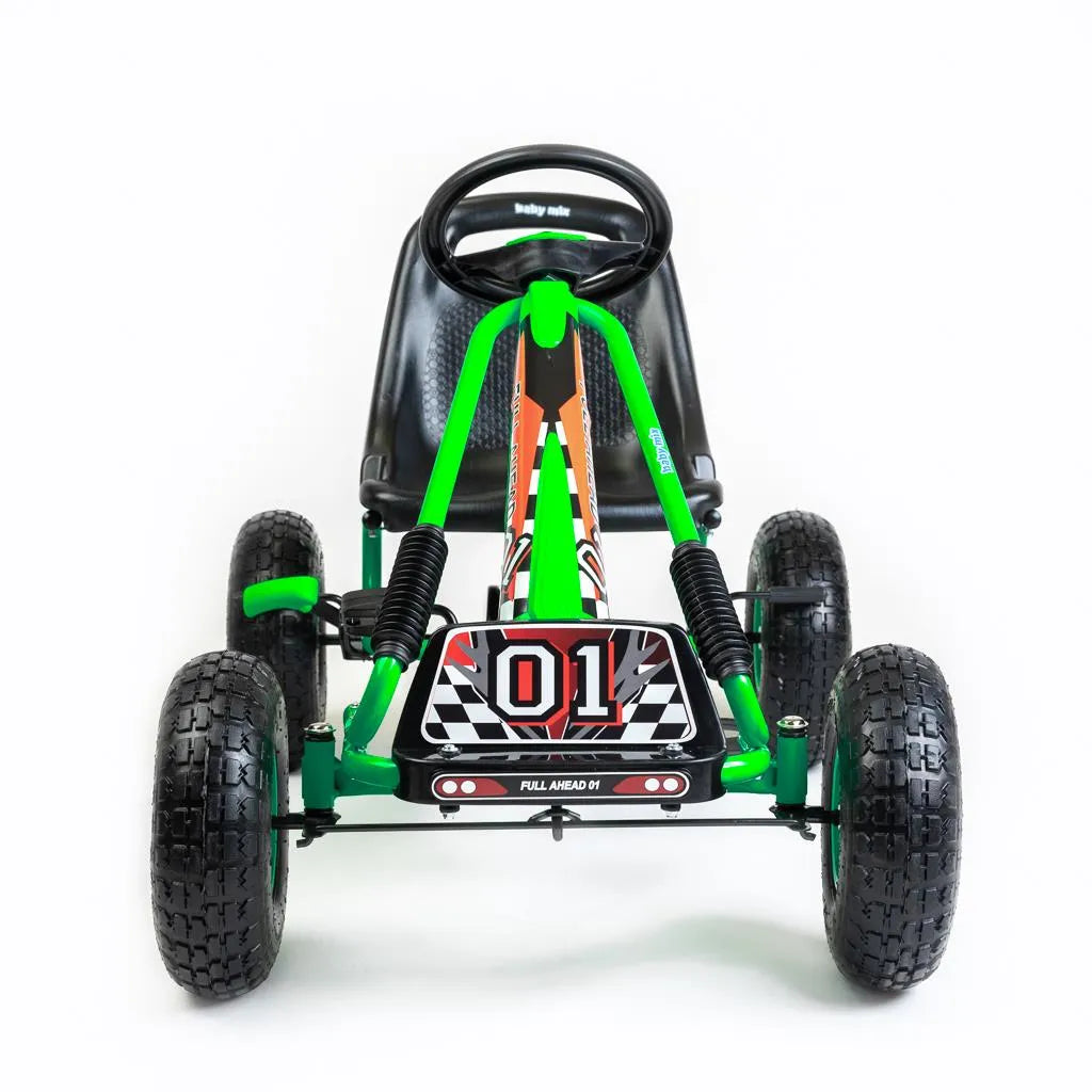 Detská šliapacia Motokára Go-kart Baby Mix Razor Zelená - Pedálové Autá - Baby Mix