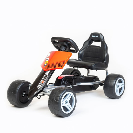 Detská šliapacia Motokára Go-kart Baby Mix Speedy červená - Pedálové Autá - Baby Mix