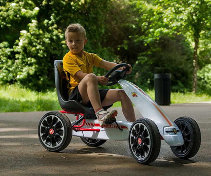 Detská šliapacia Motokára Go-kart Milly Mally Abarth červená - Pedálové Autá - Milly Mally