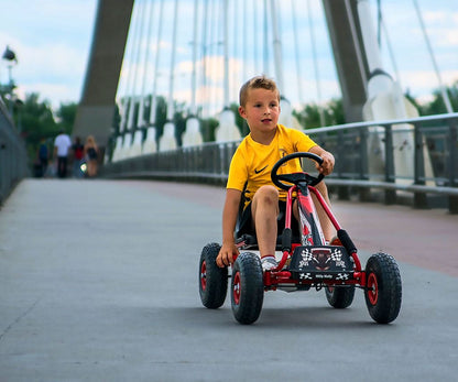 Detská šliapacia Motokára Go-kart Milly Mally Thor čierna - Pedálové Autá - Milly Mally