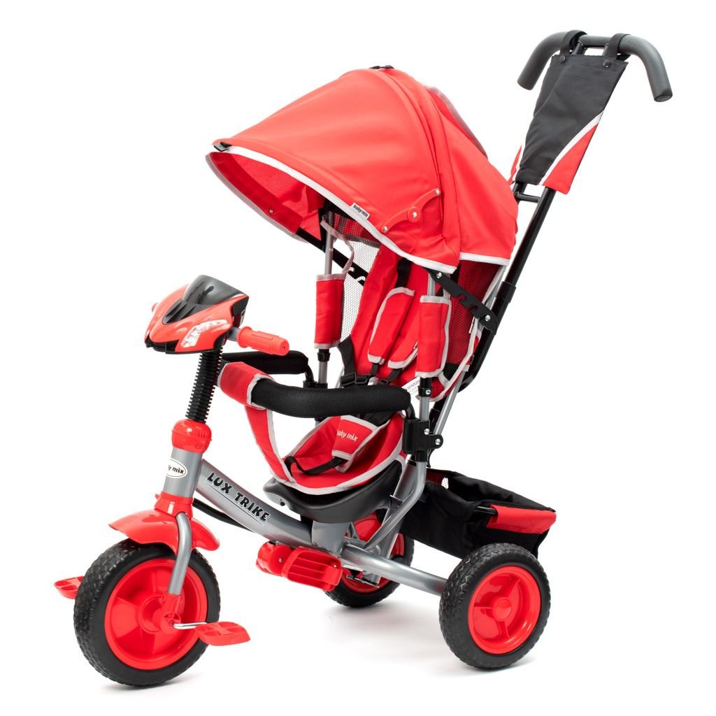 Detská Trojkolka so Svetlami Baby Mix Lux Trike červená - Trojkolky - Baby Mix