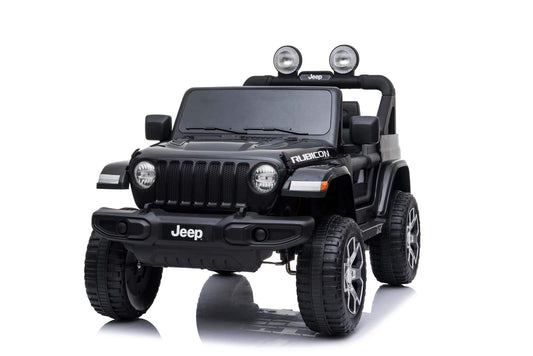 Detské elektrické autíčko Baby Mix Jeep Wrangler Rubicon čierne - Elektrické autá - BABY MIX