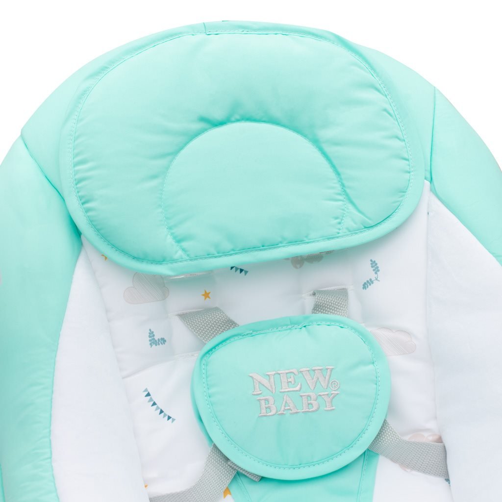 Detské Hojdacie Lehátko New Baby Teddy Mint - Hojdačky