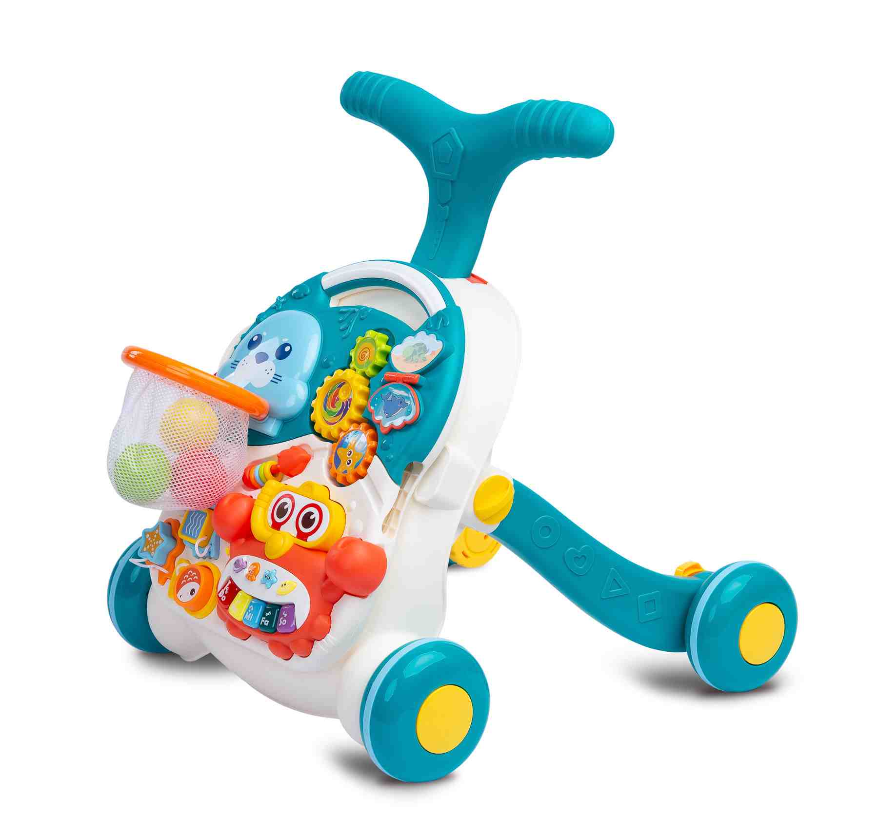 Detské Hrajúce Edukačné Chodítko 2v1 Toyz Spark Turquoise - Chodítka - Toyz