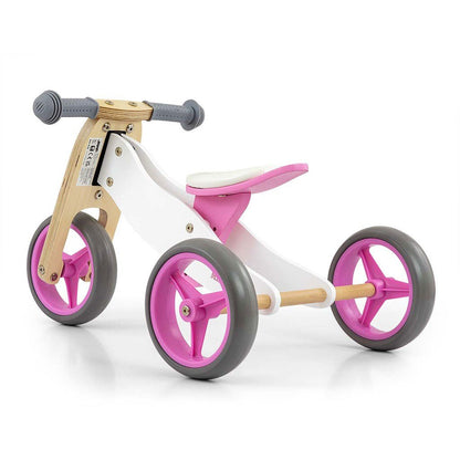 Detské Multifunkčné Odrážadlo Bicykel 2v1 Milly Mally Jake Classic Pink - Odrážadlá - Milly Mally