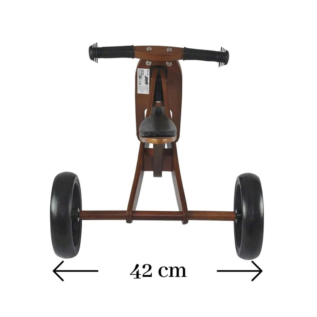 Detské Multifunkčné Odrážadlo Bicykel 2v1 Milly Mally Jake Natural - Odrážadlá - Milly Mally