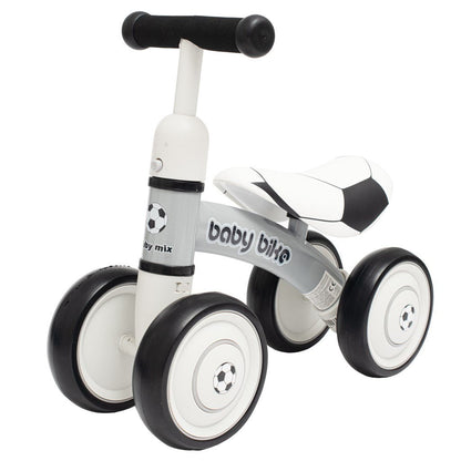 Detské Odrážadlo Baby Mix Bike čierna Biela Football - Odrážadlá - Baby Mix