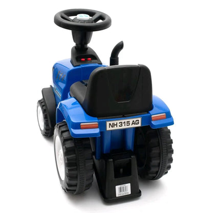 Detské Odrážadlo Traktor s Vlečkou a Náradim Baby Mix New Holland žltý - Odrážadlá - Baby Mix