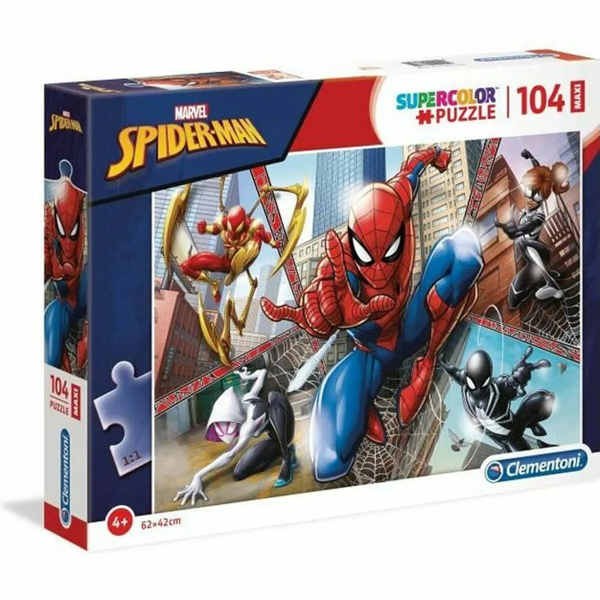 Detské Puzzle Clementoni Marvel Spider-man 23734 68 x 48 Cm Maxi 104 Kusy - Hračky a Hry Puzzle Hlavolamy