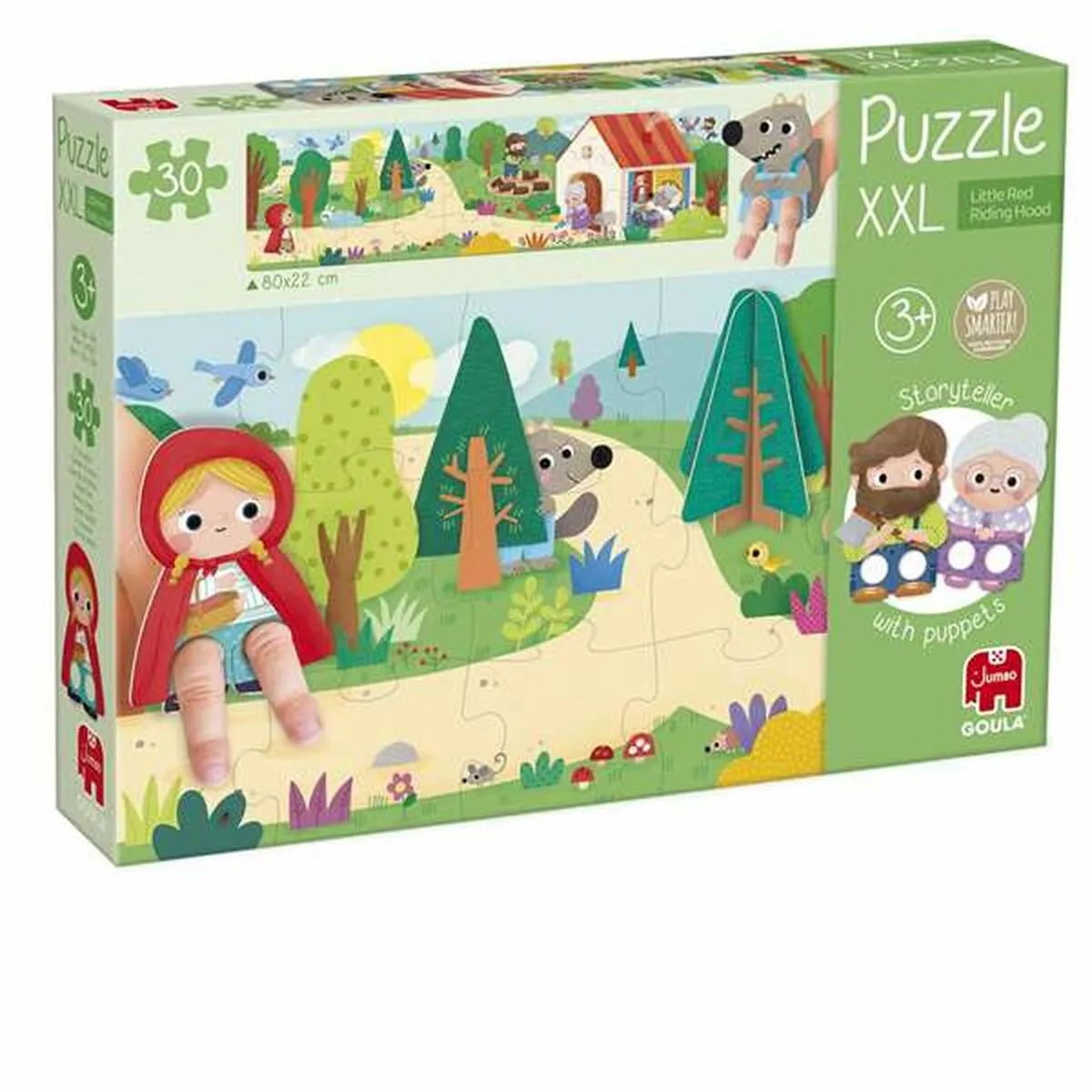 Detské Puzzle Diset Xxl červená čiapočka 30 Kusy - Puzzle