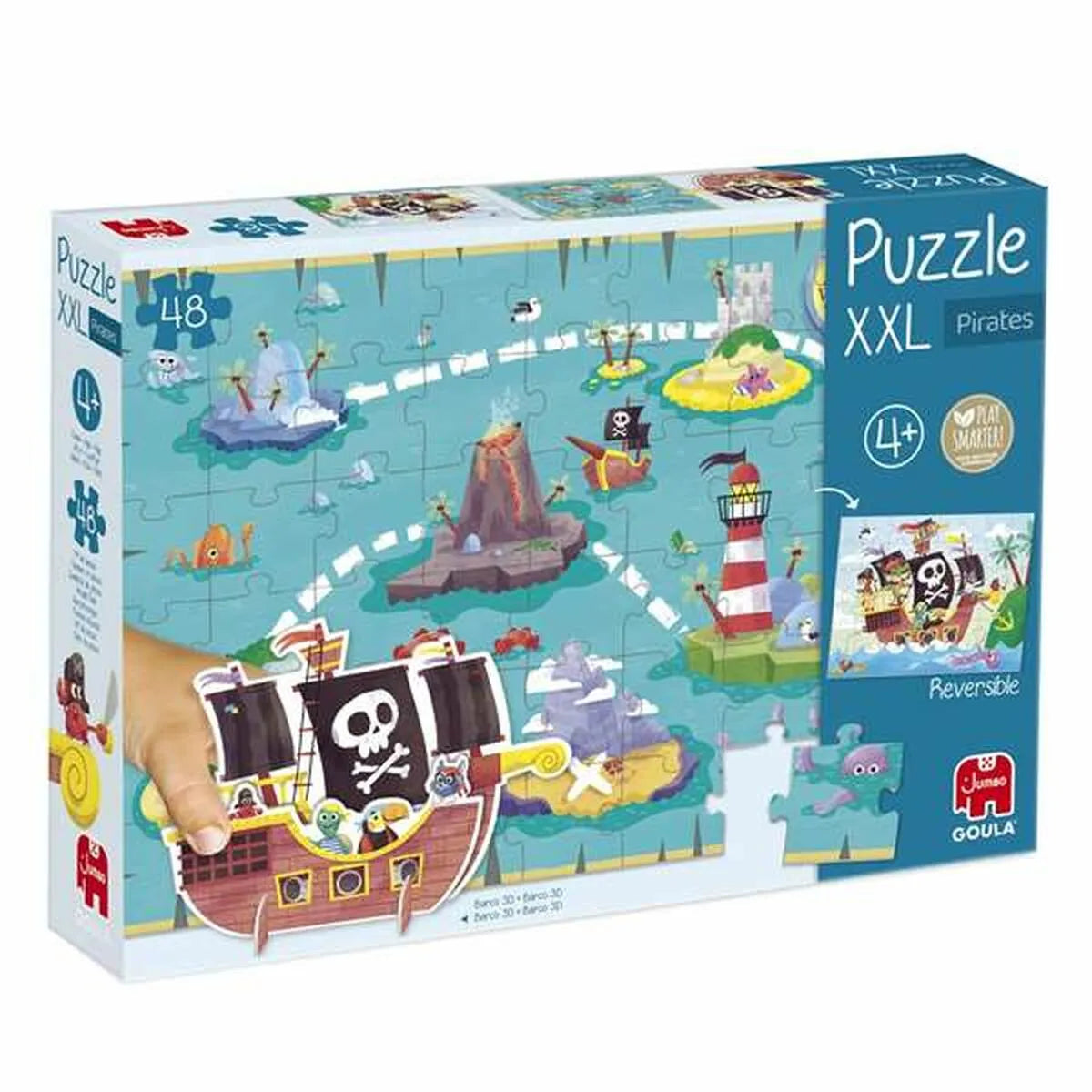 Detské Puzzle Diset Xxl Pirátska Loď 48 Kusy - Puzzle