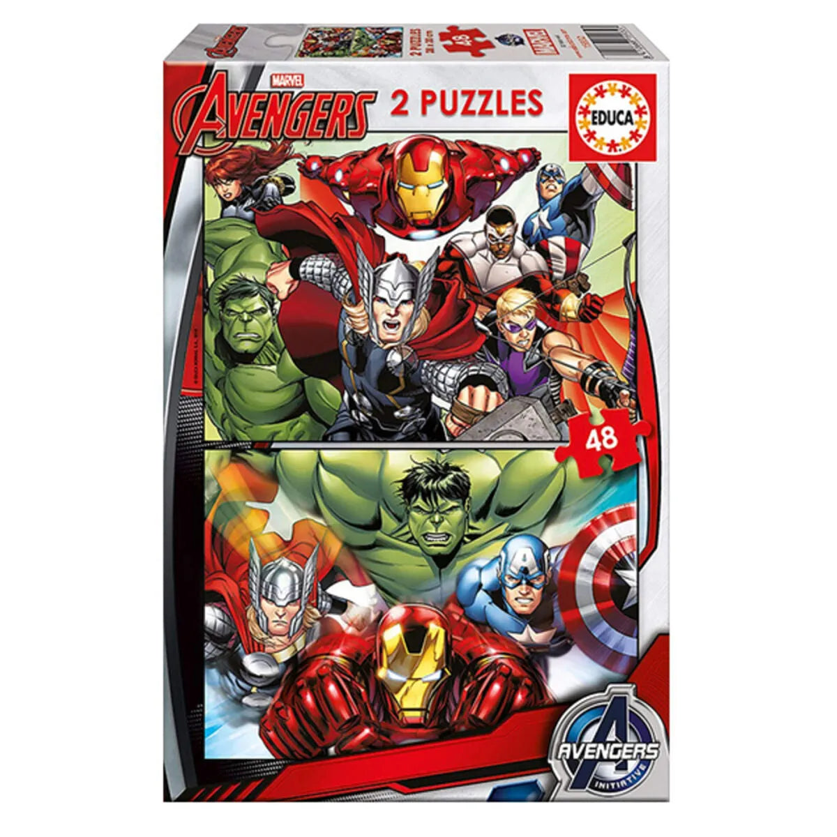 Detské Puzzle Marvel Avengers Educa (2 x 48 Pcs) - Puzzle