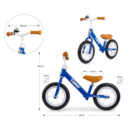 Detský Balančný Bicykel Milly Mally Timmy Navy - Balančné Bicykle - Milly Mally