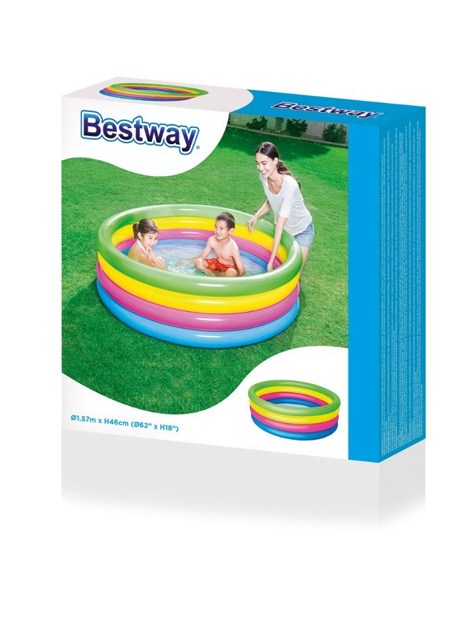 Detský Nafukovací Bazén Bestway 157x46 Cm 4 Farebný - Bazény - Bestway