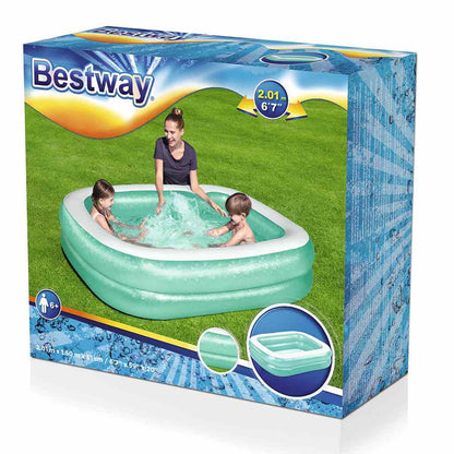 Detský Nafukovací Bazén Bestway 201x150x51 Cm Zelený - Bazény - Bestway