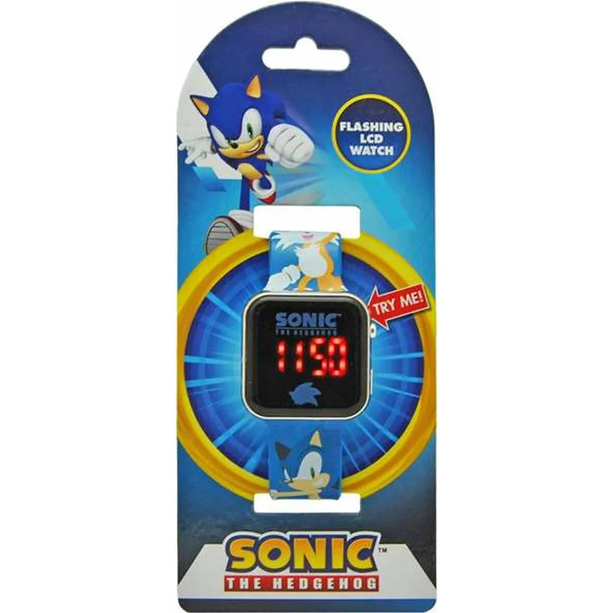 Digitálne Hodinky Sonic Detské Led Obrazovka Modrá ø 3,5 Cm - Hodinky