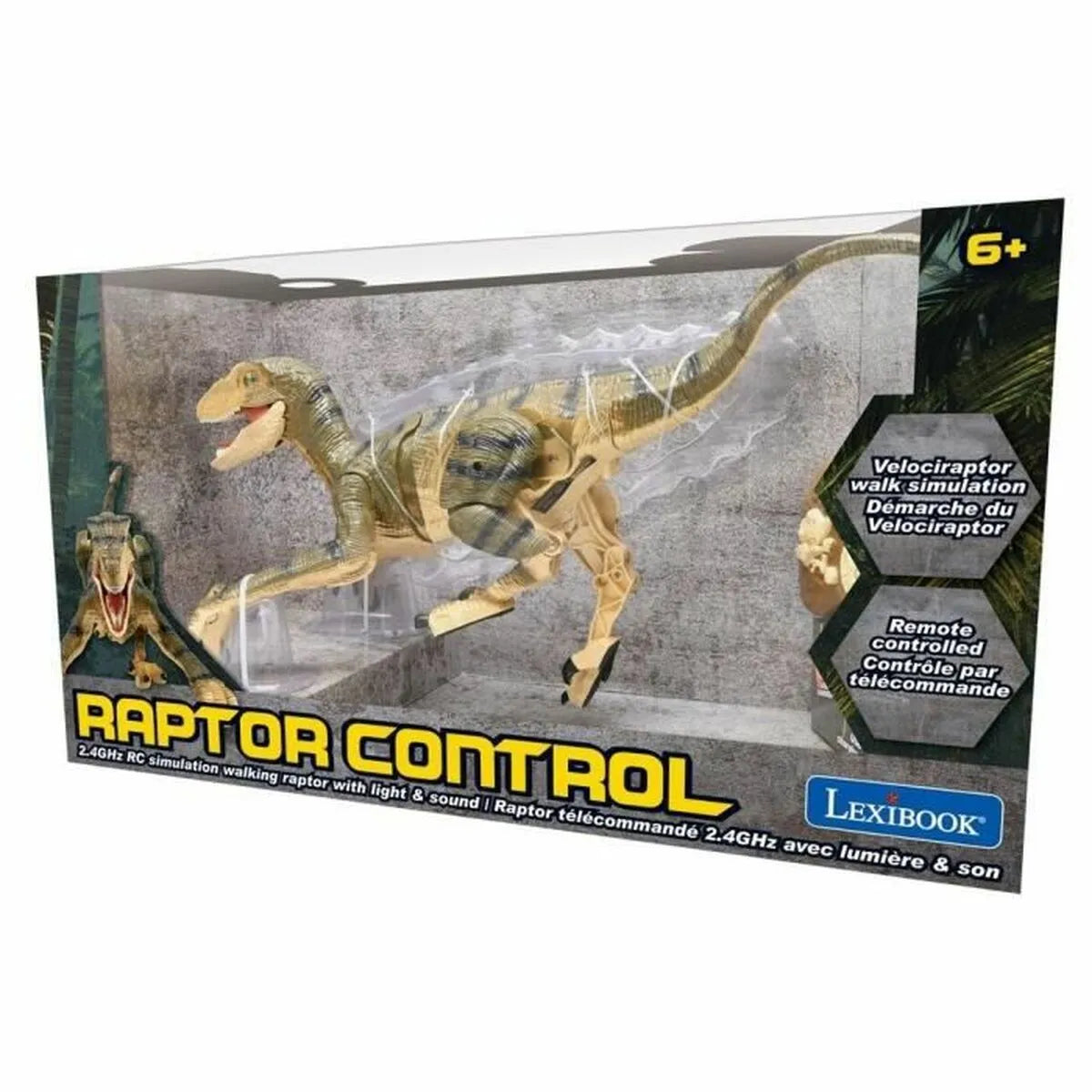 Dinosaurus Lexibook Velociraptor - Remote Control Simulation (en) - Hračky a Hry Bábiky Postavičky