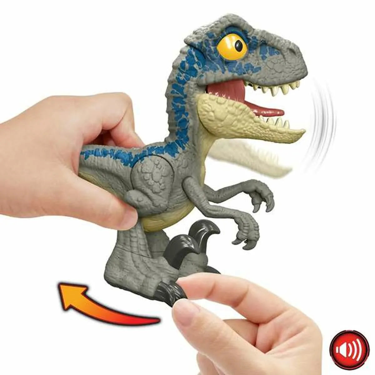 Dinosaurus Mattel Velociraptor Blue - Hračky a Hry Bábiky Postavičky