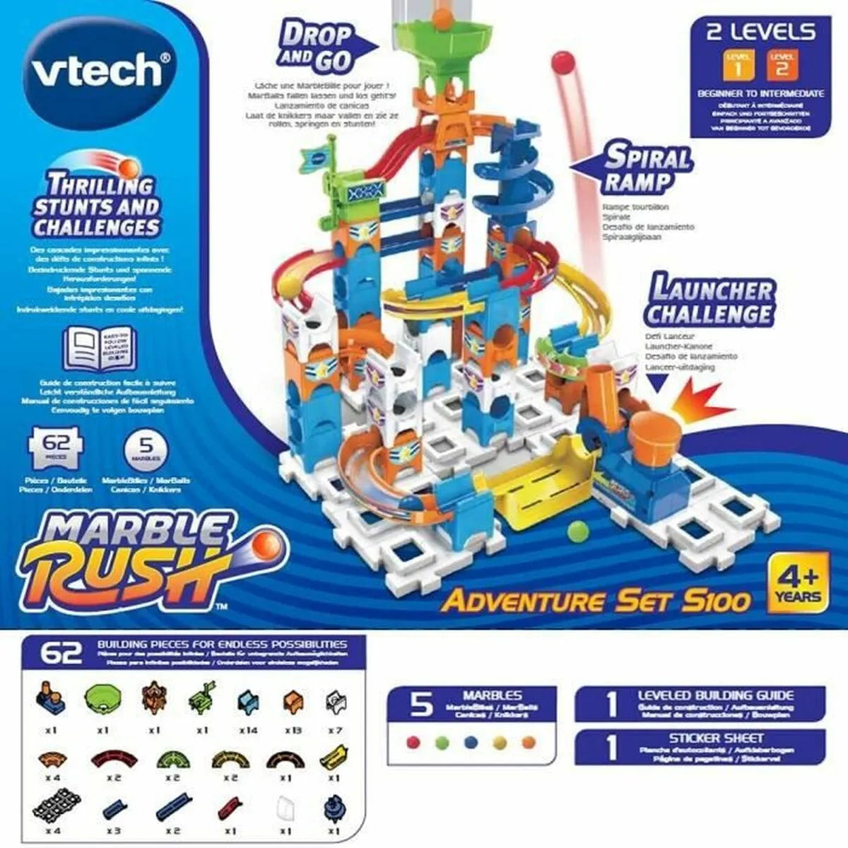 Dráha s Rampami Vtech Adventure Set S100 + 4 Rokov - Hračky a Hry Učenie Vzdelávanie