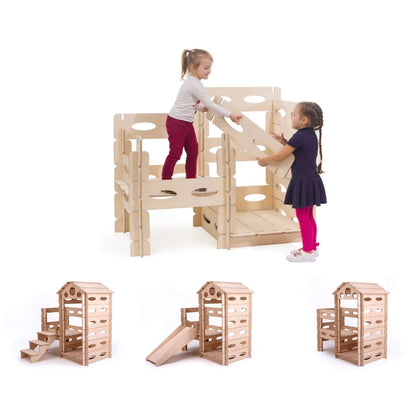 Drevený Montessori Domček na Hranie Build & Play - Katehaa - Domčeky - Katehaa