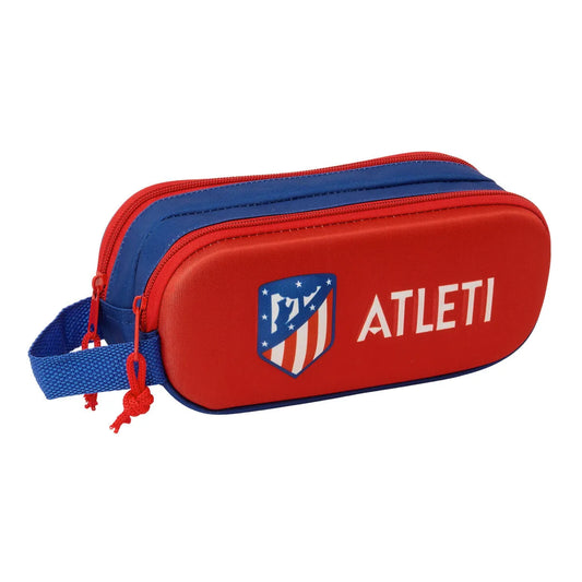 Dvojitý Peračník Atlético Madrid červená 21 x 8 6 Cm 3d - Kancelária a Kancelárske Potreby školský Vzdelávací Materiál