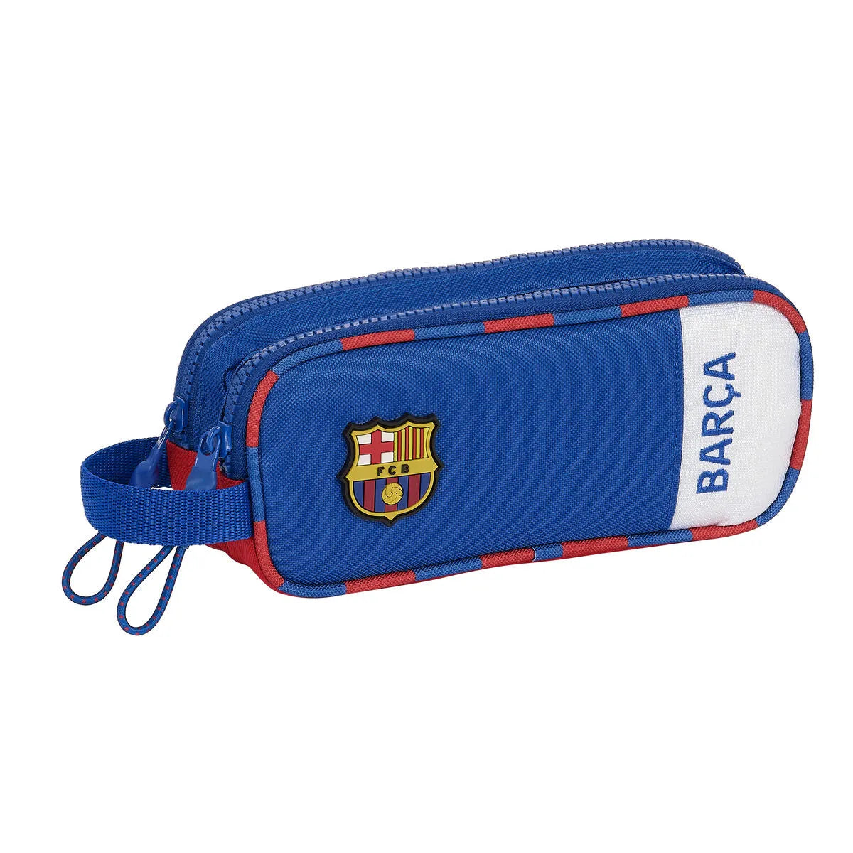 Dvojitý Peračník F.c. Barcelona Modrá Hnedočervená 21 x 8 6 Cm - Peračníky Dvojité