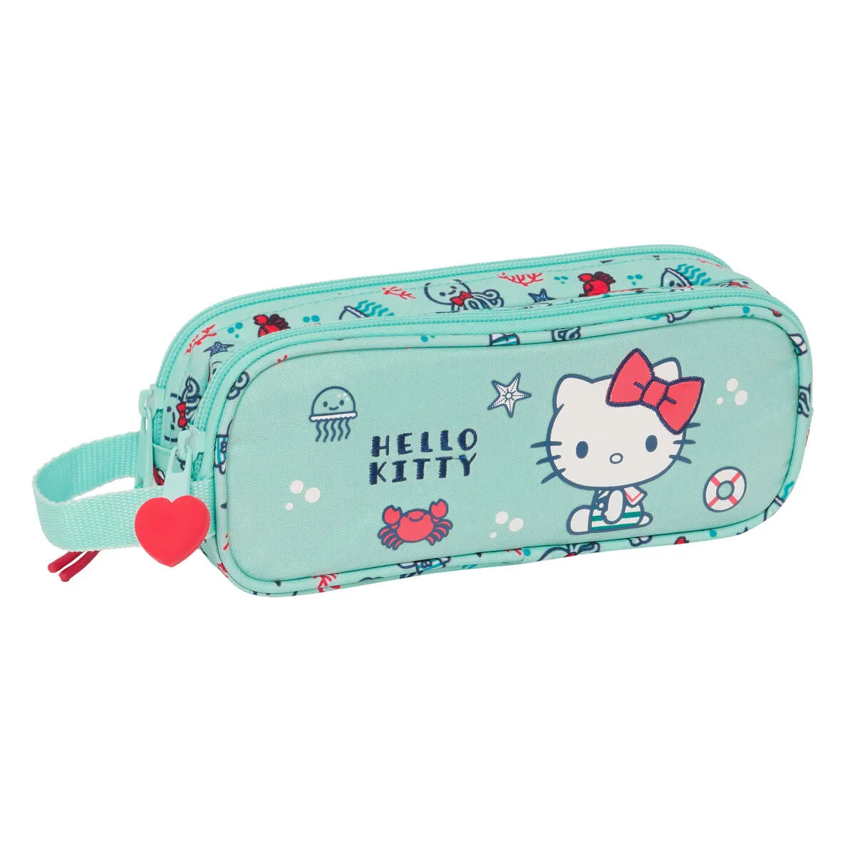 Dvojitý Peračník Hello Kitty Sea Lovers Tyrkysový 21 x 8 6 Cm - Peračníky Dvojité