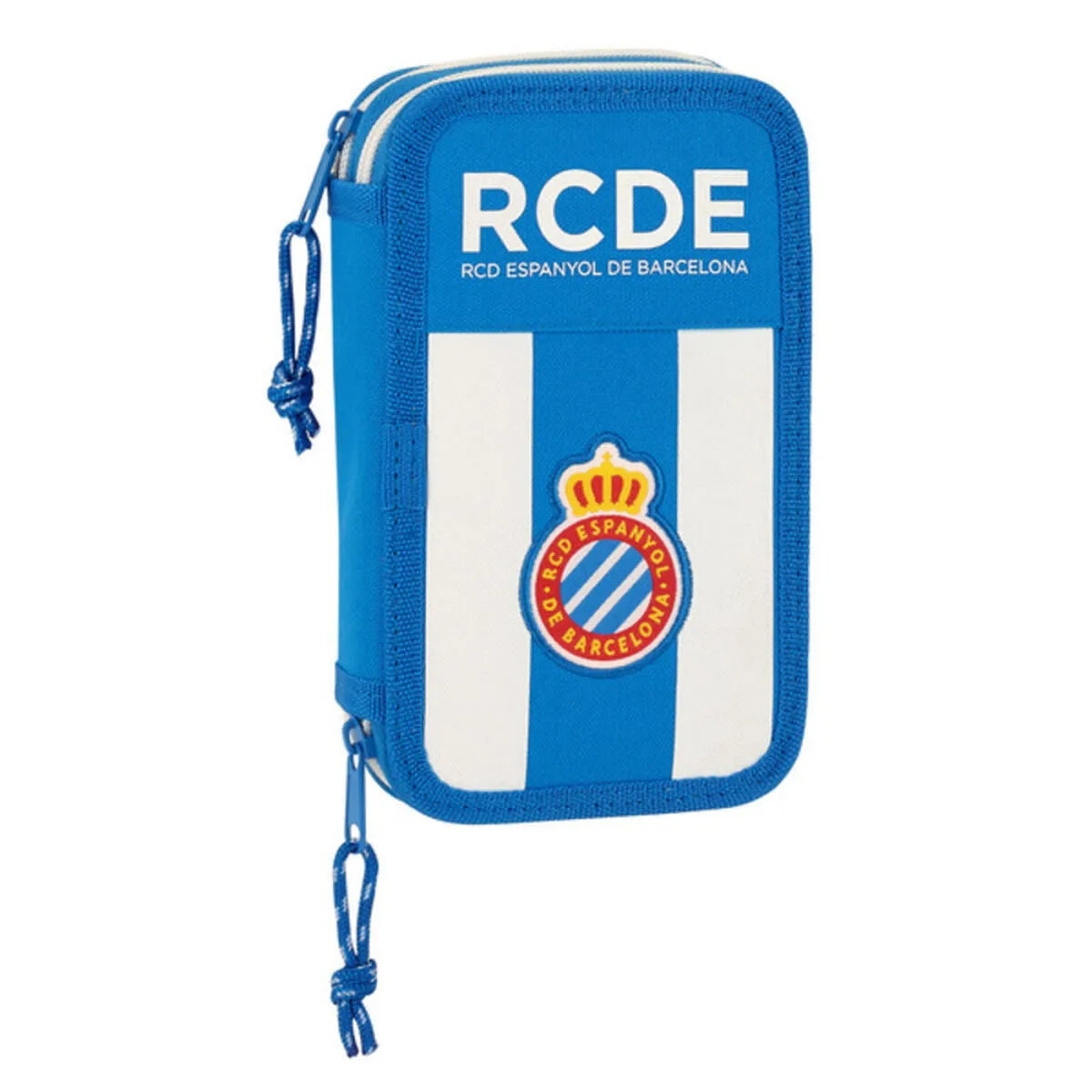 Dvojitý Peračník Plumier Rcd Espanyol Modrá Biela (28 Pcs) - Kancelária a Kancelárske Potreby školský