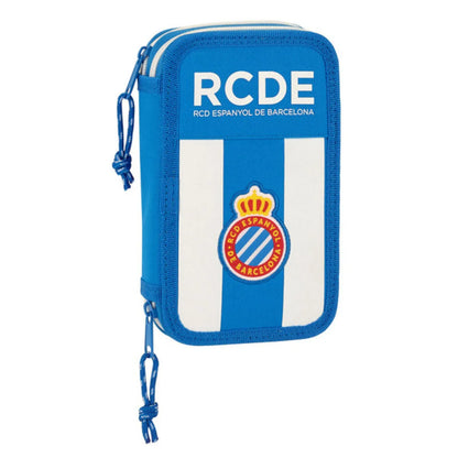 Dvojitý Peračník Plumier Rcd Espanyol Modrá Biela (28 Pcs) - Kancelária a Kancelárske Potreby školský