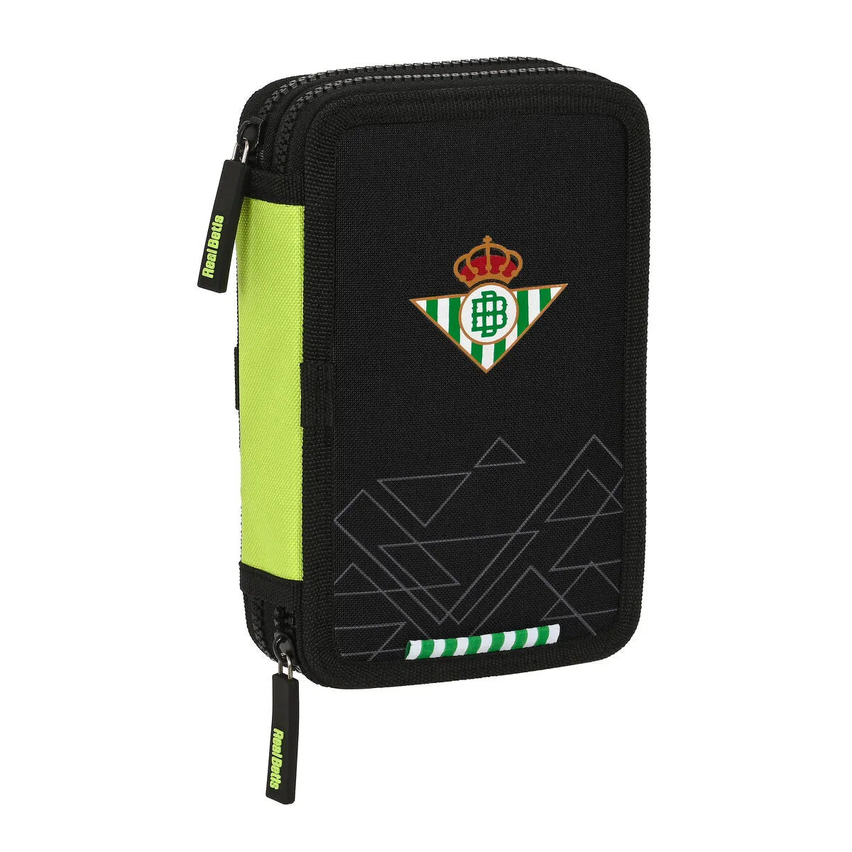 Dvojitý Peračník Plumier Real Betis Balompié 12.5 x 19.5 4 Cm čierna Lime (28 Pcs) - Peračníky s Vybavením