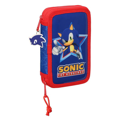 Dvojitý Peračník Plumier Sonic Let’s Roll Námornícka Modrá 12.5 x 19.5 4 Cm - Kancelária a Kancelárske