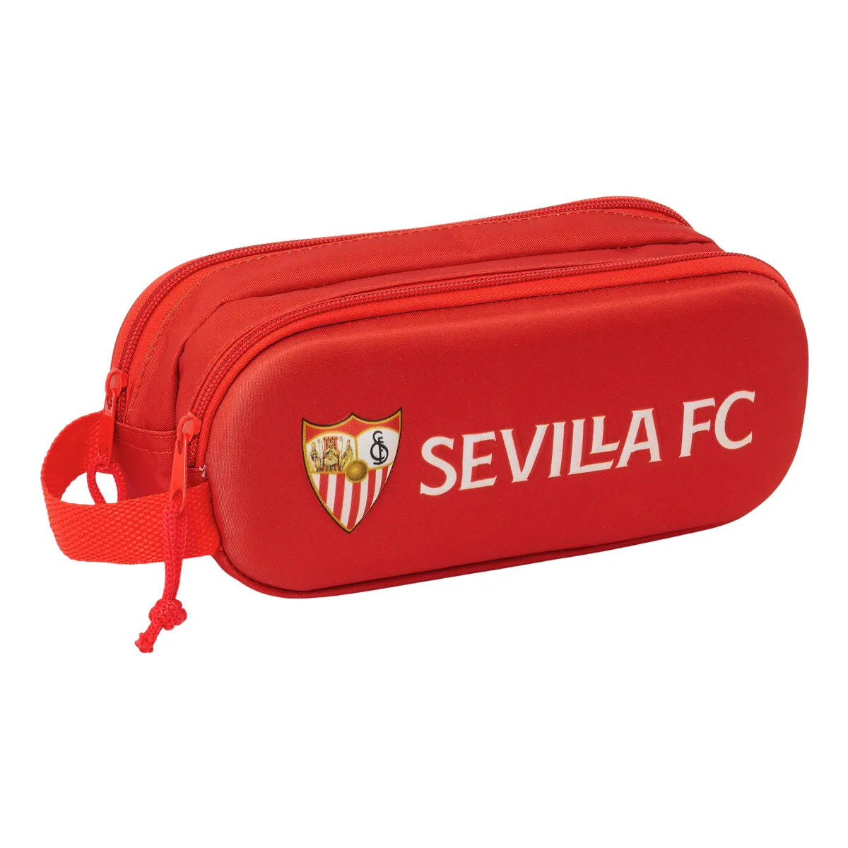 Dvojitý Peračník Sevilla Fútbol Club červená 21 x 8 6 Cm 3d - Peračníky Dvojité