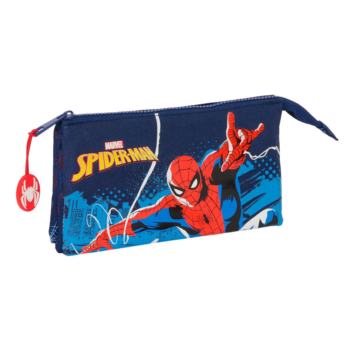 Dvojitý Peračník Spider-man Neon Námornícka Modrá 22 x 12 3 Cm - Peračníky Dvojité