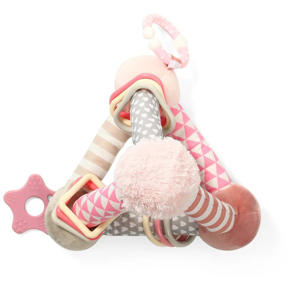 Edukačná Hračka Baby ono Pyramída Tiny Yoga Pink - Hračky pre Bábätká - Baby