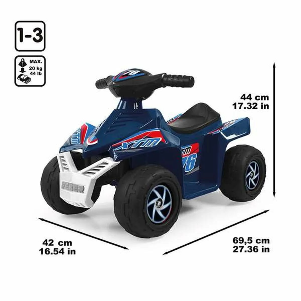 Elektrická Motorka Feber Racy 67 x 41 45 Cm - Hračky a Hry Vozidlá