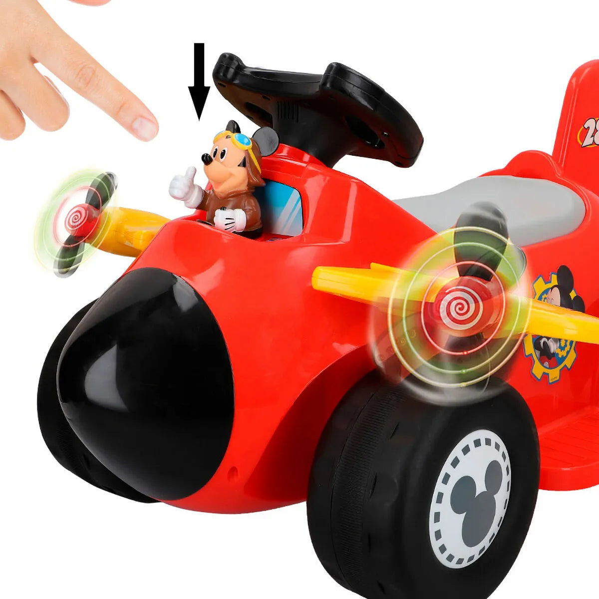 Elektrické Auto pre Deti Mickey Mouse Batérie Malé Lietadlo 6 v - Hračky a Hry Outdoor športy