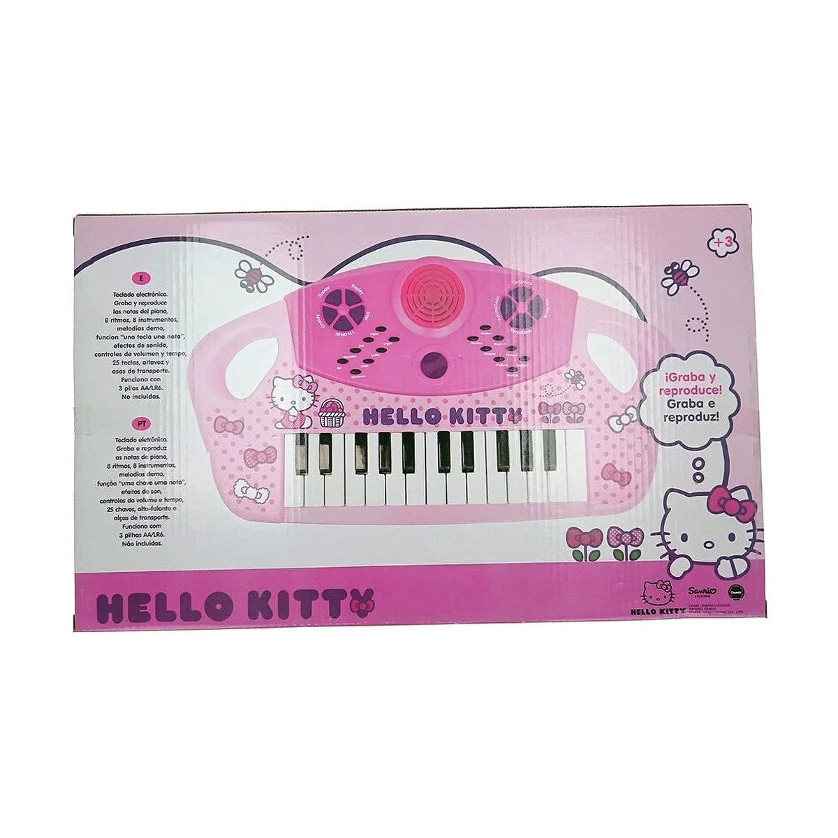 Elektrický Klavír Hello Kitty Ružová - Hračky a Hry Hudobné Nástroje pre Deti