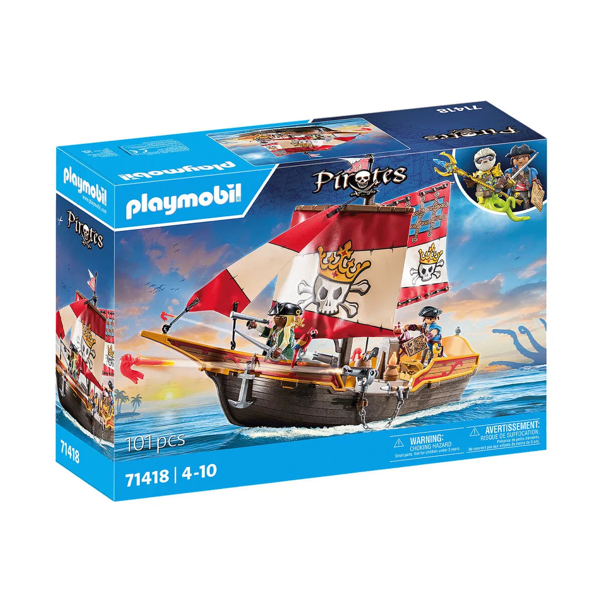 Herná Sada Playmobil 71418 Piráti - Hracie Sady