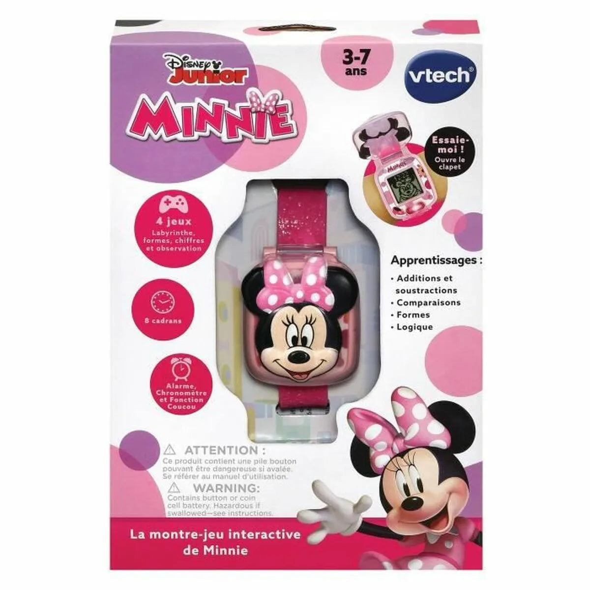 Hodinky pre Deti Vtech Minnie - Dieťa Hračky v Ranom Detstve