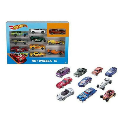 Hracia Sada Dopravných Prostriedkov Hot Wheels Kov (10 Pcs) - Autá