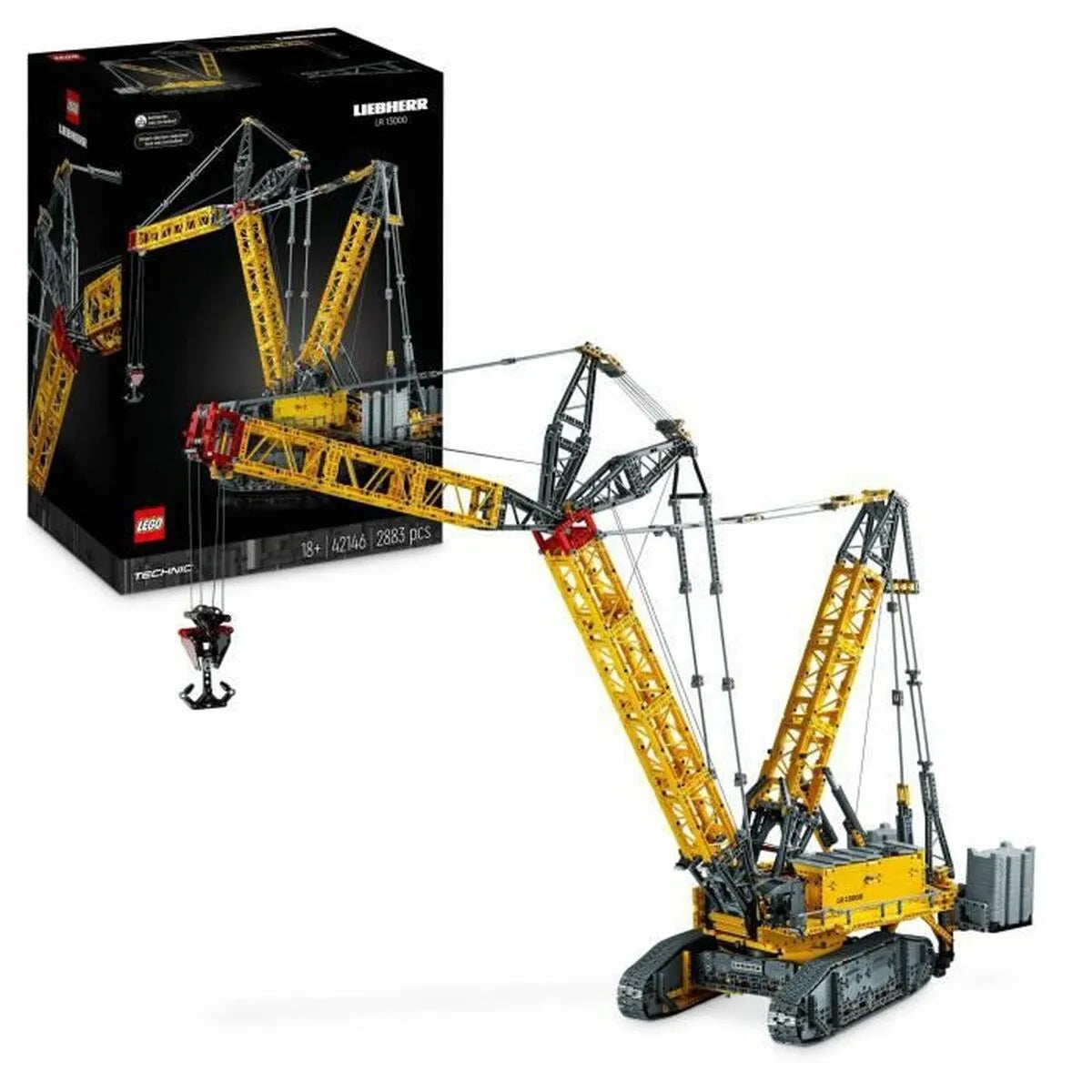 Hracia Sada Dopravných Prostriedkov Lego Liebherr 42146