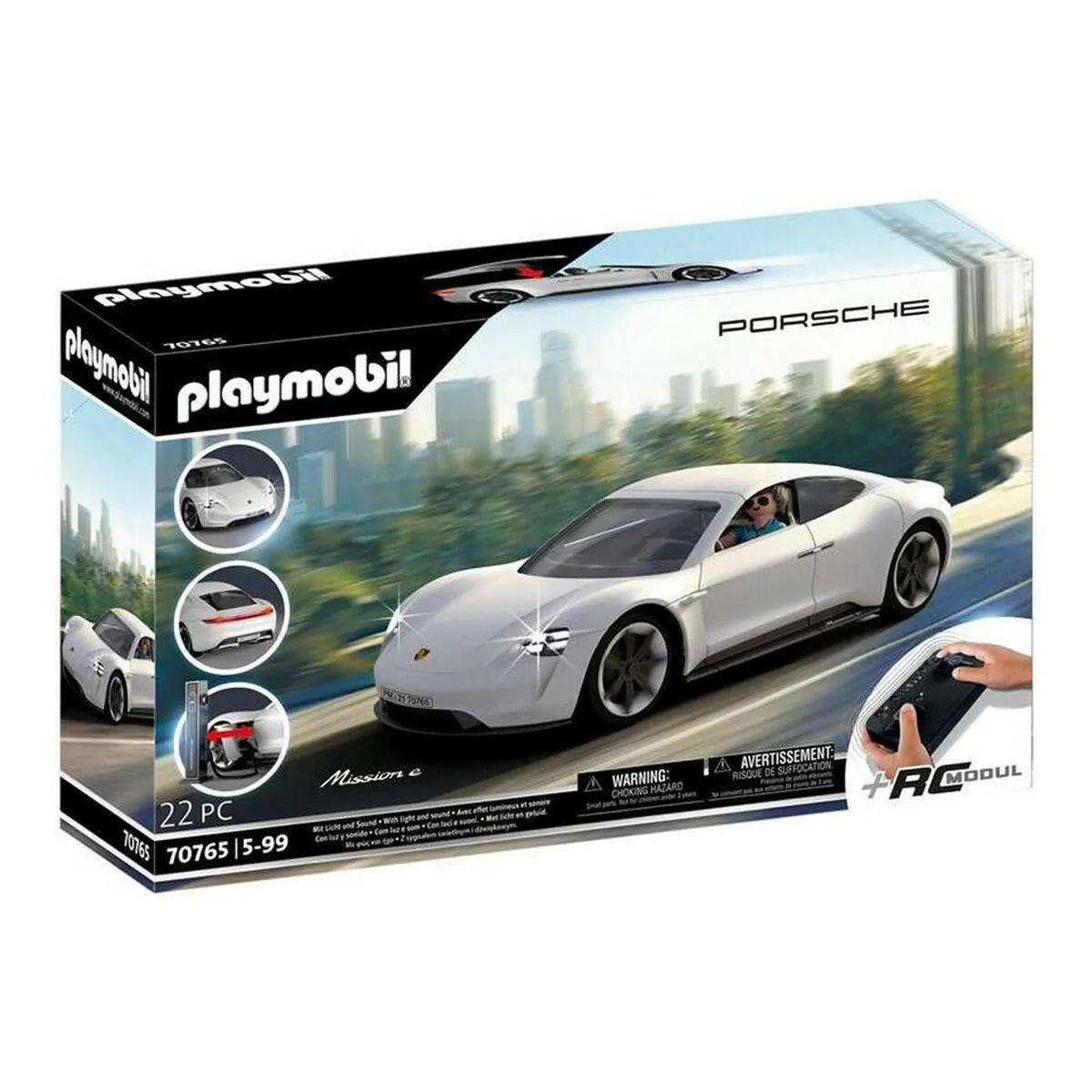 Hracia Sada Dopravných Prostriedkov Porsche Mission e Playmobil 70765 - (22 Pcs) - Hračky a Hry Bábiky Postavičky