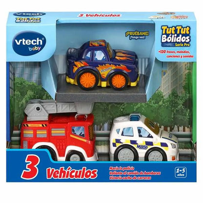 Hracia Sada Dopravných Prostriedkov Vtech 8 x 9 5,5 Cm 3 Kusy - Hračky