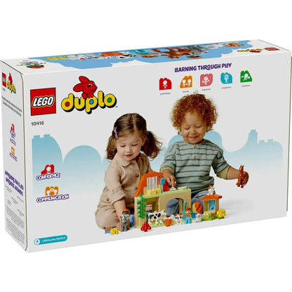 Hracia Sada Lego 10416 Starostlivosť o Zvieratá na Farme 74 Kusov - Hračky a Hry Bábiky Postavičky