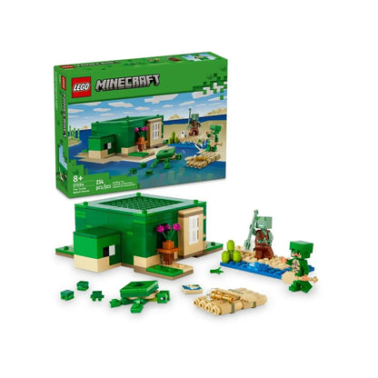 Hracia Sada Lego 21254 Minecraft Korytnačí Plážový Domček