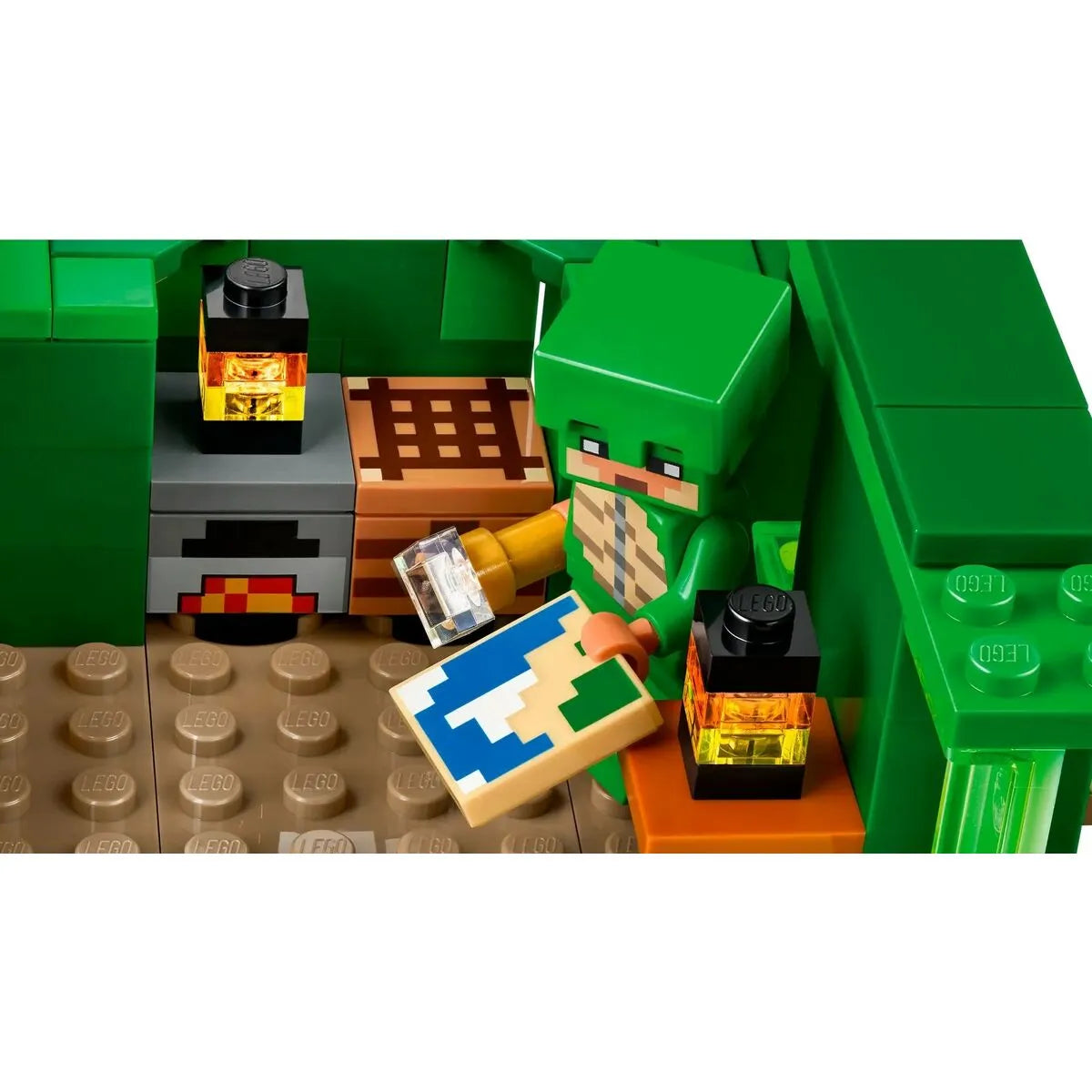 Hracia Sada Lego 21254 Minecraft Korytnačí Plážový Domček