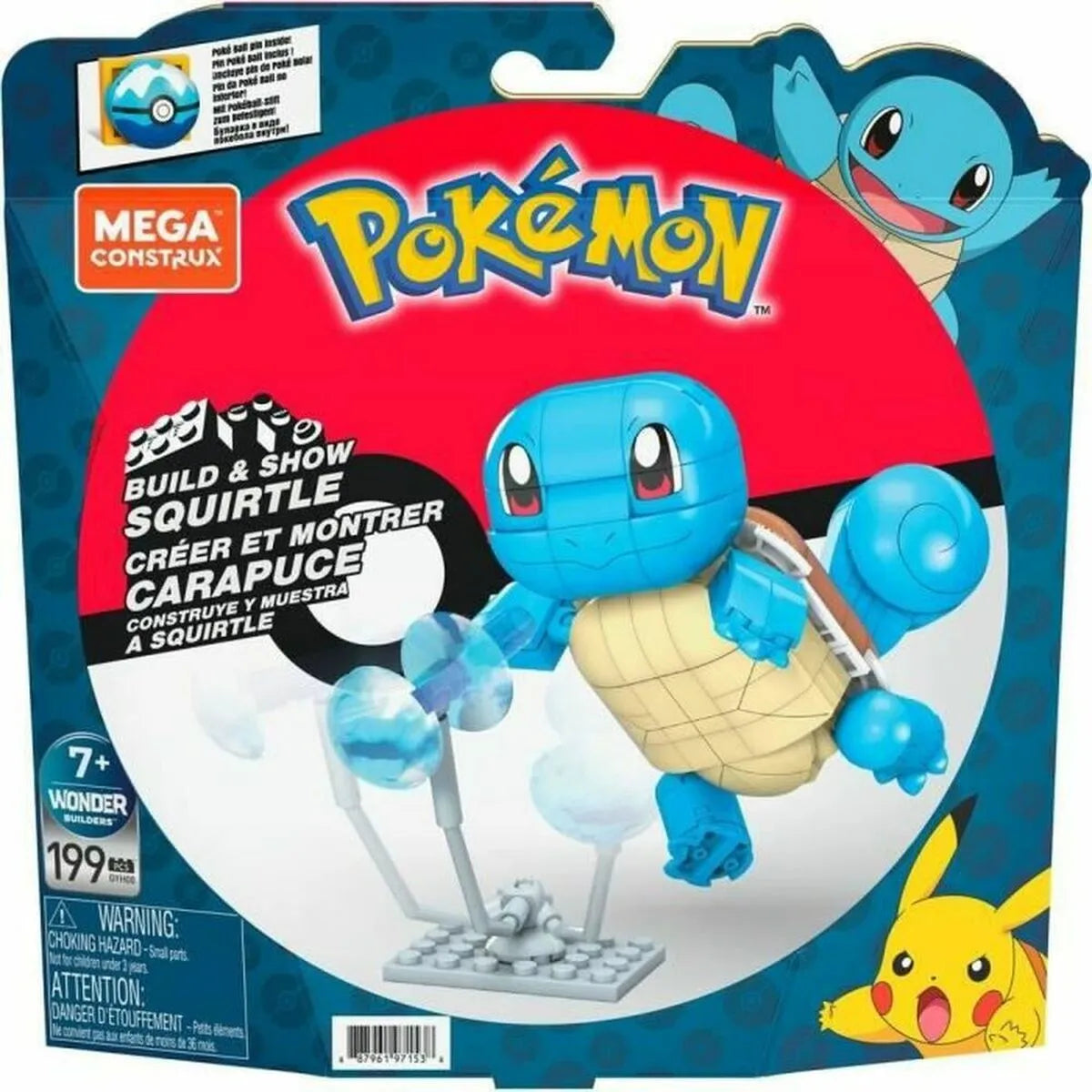 Hracia Sada Pokémon Squirtle na Zostavenie 200 Kusov - Hracie Sady