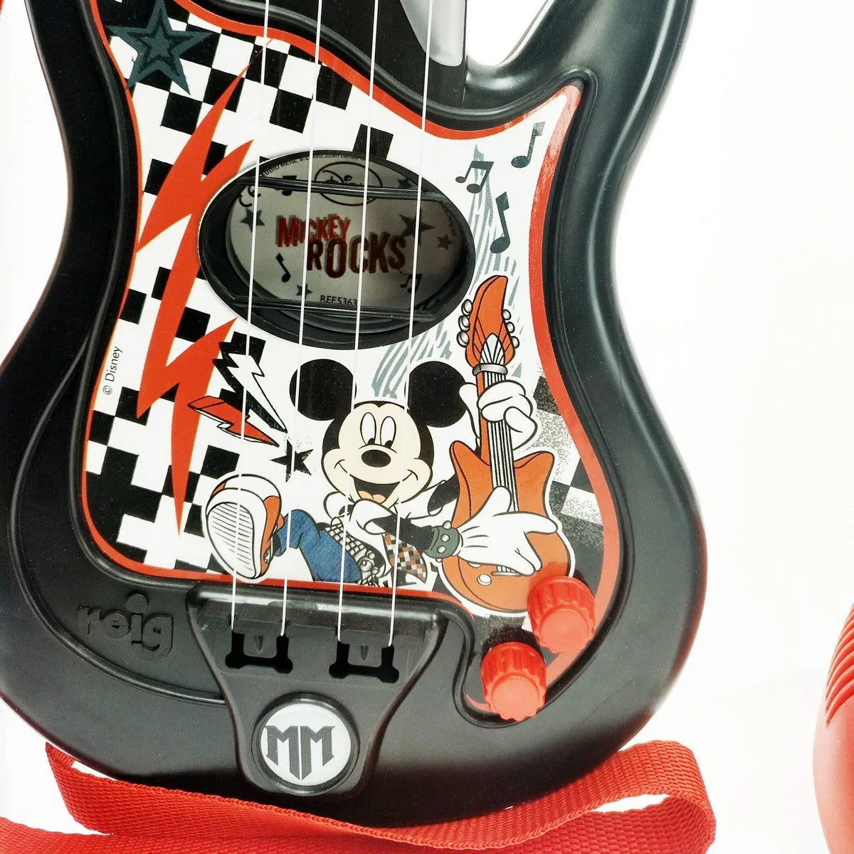 Hudobná Hračka Mickey Mouse Mikrofón Detská Gitara - Hračky a Hry Hudobné Nástroje pre Deti